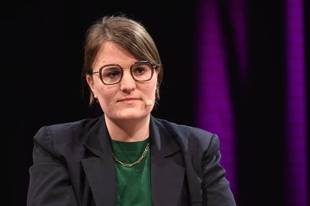 Journalist and author Eva Thöne reads and speaks at Lit Cologne, the international literature festival