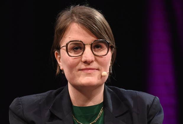 Journalist and author Eva Thöne reads and speaks at Lit Cologne, the international literature festival