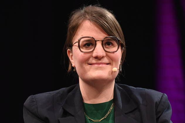 Journalist and author Eva Thöne reads and speaks at Lit Cologne, the international literature festival