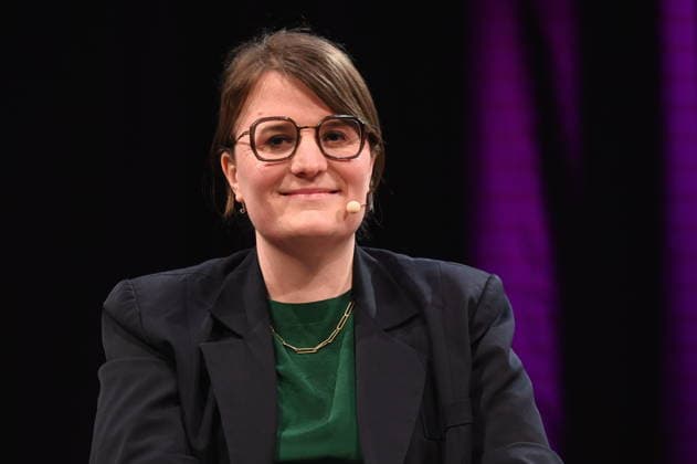 Journalist and author Eva Thöne reads and speaks at Lit Cologne, the international literature festival