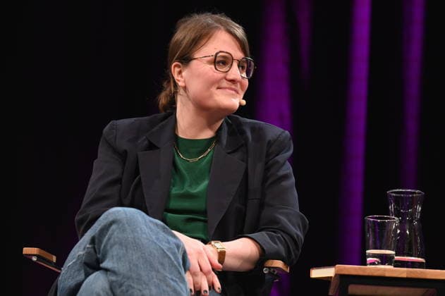 Journalist and author Eva Thöne reads and speaks at Lit Cologne, the international literature festival