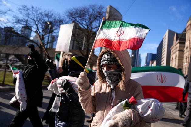 Al-Quds Day Rally in Toronto TORONTO, CANADA - MARCH 14 : People take part in a Al-Quds Day rally in Toronto, Ontario, Canada on March 14, 2026. Demonstrators carrying Palestinian and Iranian flags gathered near US Consulate General to protest Israel and the United States attacks on Iran and Lebanon, and marched in downtown Toronto. Mert Alper Dervis Anadolu Toronto Canada. Editorial use only. Please get in touch for any other usage.  Copyright: x2026xAnadoluxMertxAlperxDervisx