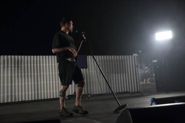 Jason Williamson from the band Sleaford Mods at a concert at the Tempodrom in Berlin, March 14, 2026 Sleaford Mods concert Berlin