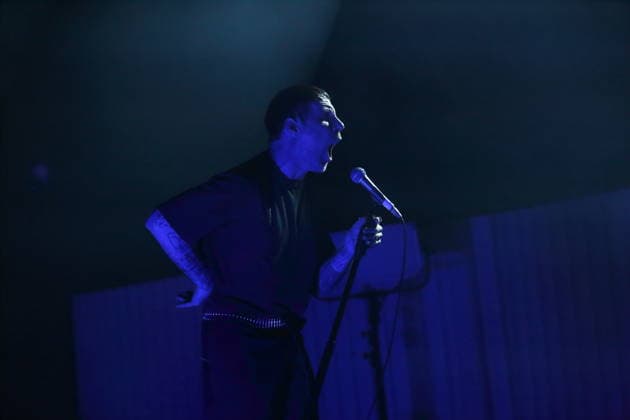 Jason Williamson from the band Sleaford Mods at a concert at the Tempodrom in Berlin, March 14, 2026 Sleaford Mods concert Berlin