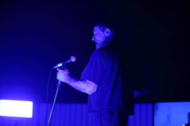 Jason Williamson from the band Sleaford Mods at a concert at the Tempodrom in Berlin, March 14, 2026 Sleaford Mods concert Berlin