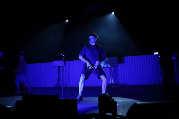 Andrew Fearn and Jason Williamson, from left, from the band Sleaford Mods at a concert at the Tempodrom in Berlin, March 14, 2026 Sleaford Mods concert Berlin