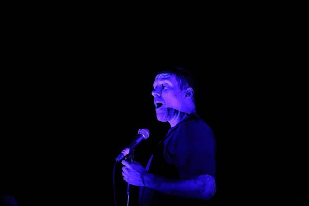 Jason Williamson from the band Sleaford Mods at a concert at the Tempodrom in Berlin, March 14, 2026 Sleaford Mods concert Berlin