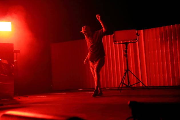 Andrew Fearn from the band Sleaford Mods at a concert at the Tempodrom in Berlin, March 14, 2026 Sleaford Mods concert Berlin