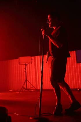 Jason Williamson from the band Sleaford Mods at a concert at the Tempodrom in Berlin, March 14, 2026 Sleaford Mods concert Berlin