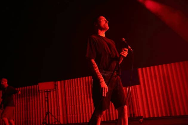 Jason Williamson from the band Sleaford Mods at a concert at the Tempodrom in Berlin, March 14, 2026 Sleaford Mods concert Berlin