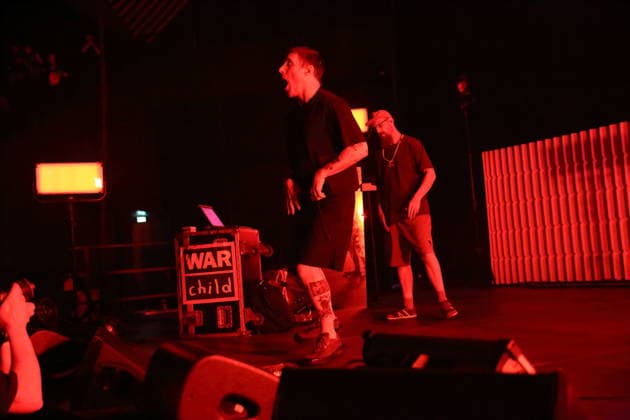 Jason Williamson and Andrew Fearn, from left, of the band Sleaford Mods at a concert at the Tempodrom in Berlin, March 14, 2026 Sleaford Mods concert Berlin
