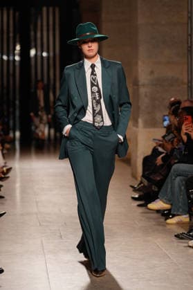 March 14, 2026, Lisbon, Portugal: A model walks the runway during Carlos Gil fashion show at ModaLisboa Pebbling, Lisbon Fashion Week in Lisboa. Lisbon Portugal - ZUMAs197 20260314_aaa_s197_427 Copyright: xBrunoxdexCarvalhox