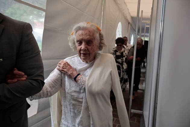 March 14, 2026, Mexico City, Cdmx, Mexico: At the Coyoaco¡n Book Fair, the presentation Women Who Write, Worlds That Change was given by Mexican writer and journalist ELENA PONIATOWSKA, along with Mexican writer, activist, academic critic, and professor MARGO GLAZ. They discussed the role of women in writing, history, and education in Mexico, offering a different perspective from a feminist standpoint. Mexico City Mexico - ZUMAp204 20260314_zip_p204_005 Copyright: xJosuexPerezx