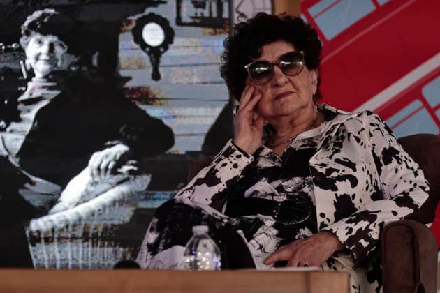 March 14, 2026, Mexico City, Cdmx, Mexico: At the Coyoaco¡n Book Fair, the presentation Women Who Write, Worlds That Change was given by Mexican writer and journalist ELENA PONIATOWSKA, along with Mexican writer, activist, academic critic, and professor MARGO GLAZ. They discussed the role of women in writing, history, and education in Mexico, offering a different perspective from a feminist standpoint. Mexico City Mexico - ZUMAp204 20260314_zip_p204_014 Copyright: xJosuexPerezx