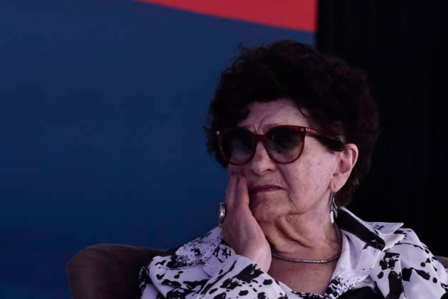March 14, 2026, Mexico City, Cdmx, Mexico: At the Coyoaco¡n Book Fair, the presentation Women Who Write, Worlds That Change was given by Mexican writer and journalist ELENA PONIATOWSKA, along with Mexican writer, activist, academic critic, and professor MARGO GLAZ. They discussed the role of women in writing, history, and education in Mexico, offering a different perspective from a feminist standpoint. Mexico City Mexico - ZUMAp204 20260314_zip_p204_036 Copyright: xJosuexPerezx