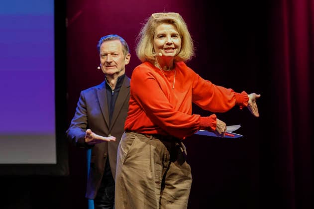 Michael Kessler and Annette Frier at the lit Cologne 2026 event Ohne uns geht nix Remix 7 rettet die Demokratie mit Annette Frier und Michael Kessler in der Stadthalle Köln Cologne, 14 03 2026 Foto:xR.xSchmiegeltx xFuturexImagex remix_6315