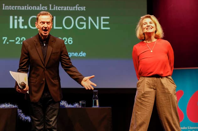 Michael Kessler and Annette Frier at the lit Cologne 2026 event Ohne uns geht nix Remix 7 rettet die Demokratie mit Annette Frier und Michael Kessler in der Stadthalle Köln Cologne, 14 03 2026 Foto:xR.xSchmiegeltx xFuturexImagex remix_6322