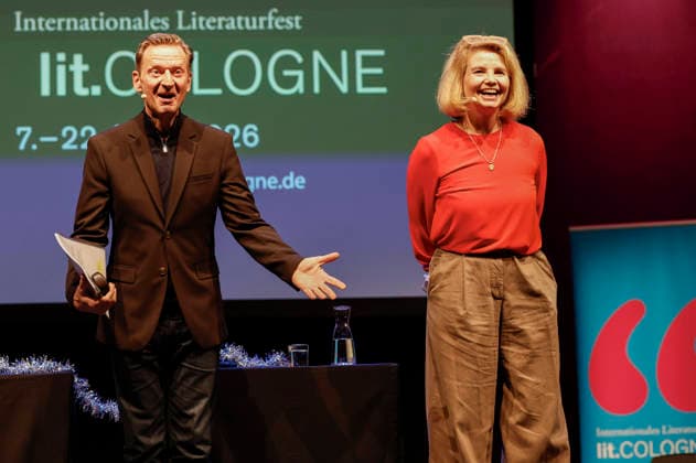 Michael Kessler and Annette Frier at the lit Cologne 2026 event Ohne uns geht nix Remix 7 rettet die Demokratie mit Annette Frier und Michael Kessler in der Stadthalle Köln Cologne, 14 03 2026 Foto:xR.xSchmiegeltx xFuturexImagex remix_6323