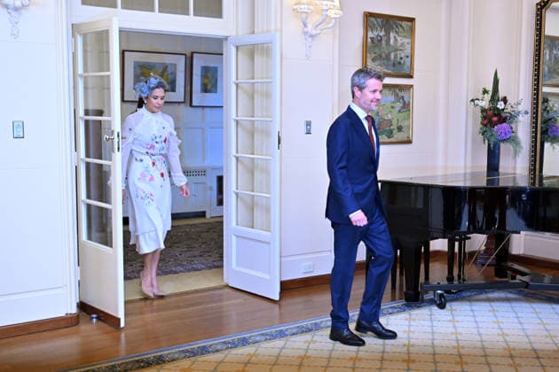 DENMARK ROYALS AUSTRALIA VISIT, Denmark s King Federik X and Queen Mary arrive to sign the Visitors Book during a Ceremonial Welcome at Government House in Canberra, Sunday, March 15, 2026. ( NO ARCHIVING CANBERRA AUSTRALIAN CAPITAL TERRITORY AUSTRALIA  Copyright: xMICKxTSIKASx 20260315111814780945