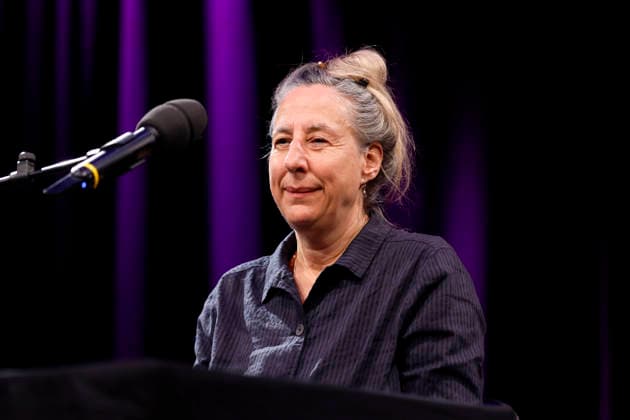Writer Judith Hermann at the event Judith Hermann wants to go back in time as part of Lit Cologne 2026 at the WDR Funkhaus on Wallrafplatz Cologne, 14 03 2026 NRW Germany Copyright: xChristophxHardtx
