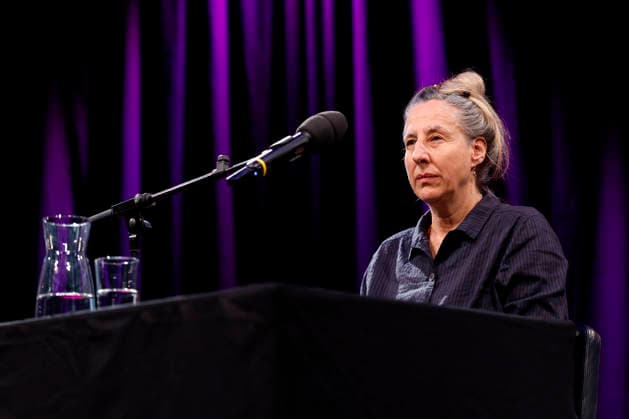Writer Judith Hermann at the event Judith Hermann wants to go back in time as part of Lit Cologne 2026 at the WDR Funkhaus on Wallrafplatz Cologne, 14 03 2026 NRW Germany Copyright: xChristophxHardtx