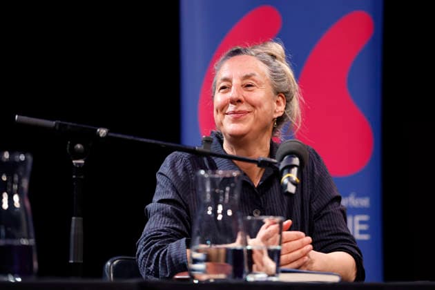 Writer Judith Hermann at the event Judith Hermann wants to go back in time as part of Lit Cologne 2026 at the WDR Funkhaus on Wallrafplatz Cologne, 14 03 2026 NRW Germany Copyright: xChristophxHardtx