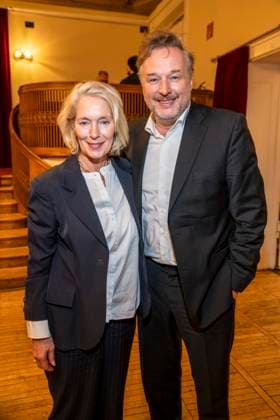 abb Katja Weitzenboeck and Stephan Grossmann as guests at the theater premiere BEKENNTNISSE DES HOCHSTAPLERS FELIX KRULL at Schlosspark Theater on Saturday 14 03 2026 in Berlin Berlin Germany