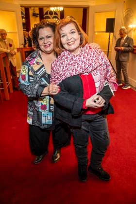 abb Daniela Urbschat and Nicole Urbschat as guests at the theater premiere BEKENNTNISSE DES HOCHSTAPLERS FELIX KRULL at Schlosspark Theater on Saturday 14 03 2026 in Berlin Berlin Germany