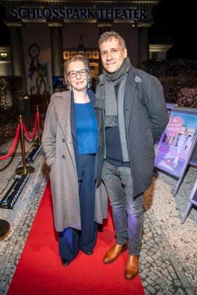 abb Maria Hartmann and Tilmar Kuhn as guests at the theater premiere BEKENNTNISSE DES HOCHSTAPLERS FELIX KRULL at Schlosspark Theater on Saturday 14 03 2026 in Berlin Berlin Germany