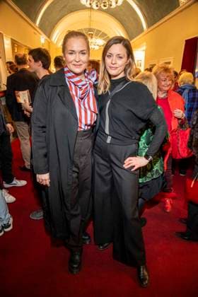 abb Judith Hoersch with her wife at the theater premiere BEKENNTNISSE DES HOCHSTAPLERS FELIX KRULL at Schlosspark Theater on Saturday 14 03 2026 in Berlin Berlin Germany