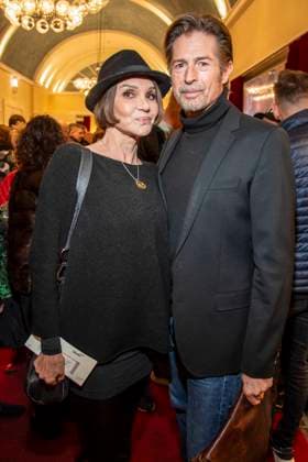 abb Anouschka Renzi and Marc Zabinski as guests at the theater premiere BEKENNTNISSE DES HOCHSTAPLERS FELIX KRULL at Schlosspark Theater on Saturday 14 03 2026 in Berlin Berlin Germany