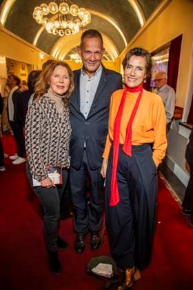 abb Marion Kracht, Klaus Peter Grap and Julia Bremermann as guests at the theater premiere BEKENNTNISSE DES HOCHSTAPLERS FELIX KRULL at Schlosspark Theater on Saturday 14 03 2026 in Berlin Berlin Germany