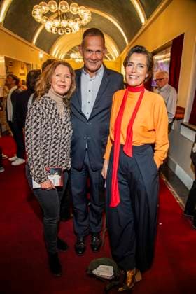 abb Marion Kracht, Klaus Peter Grap and Julia Bremermann as guests at the theater premiere BEKENNTNISSE DES HOCHSTAPLERS FELIX KRULL at Schlosspark Theater on Saturday 14 03 2026 in Berlin Berlin Germany