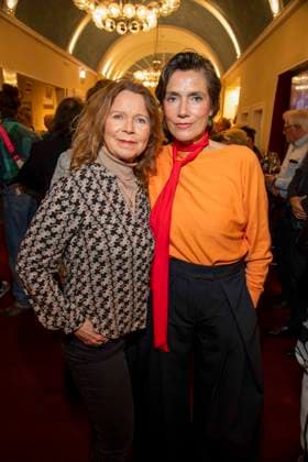 abb Marion Kracht and Julia Bremermann as guests at the theater premiere BEKENNTNISSE DES HOCHSTAPLERS FELIX KRULL at Schlosspark Theater on Saturday 14 03 2026 in Berlin Berlin Germany