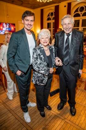 abb Felix Martin Poenichen, Reni Laur and Otfried Laur as guests at the theater premiere BEKENNTNISSE DES HOCHSTAPLERS FELIX KRULL at Schlosspark Theater on Saturday 14 03 2026 in Berlin Berlin Germany
