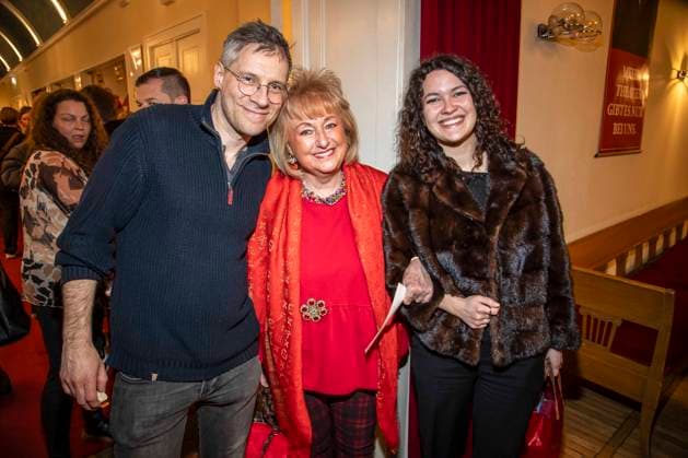 abb Tilmar Kuhn, Stefanie Simon and Emma Wagenknecht as guests at the theater premiere BEKENNTNISSE DES HOCHSTAPLERS FELIX KRULL at Schlosspark Theater on Saturday 14 03 2026 in Berlin Berlin Germany