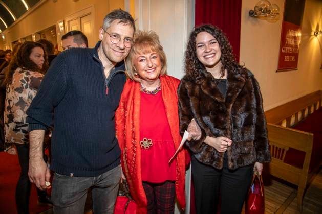 abb Tilmar Kuhn, Stefanie Simon and Emma Wagenknecht as guests at the theater premiere BEKENNTNISSE DES HOCHSTAPLERS FELIX KRULL at Schlosspark Theater on Saturday 14 03 2026 in Berlin Berlin Germany