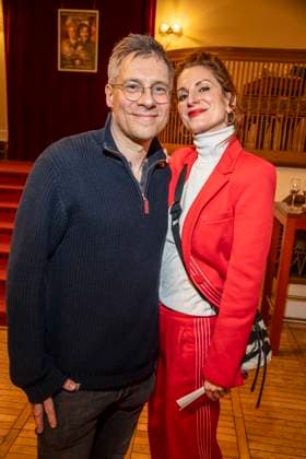 abb Tilmar Kuhn and Nadine Schori as guests at the theater premiere BEKENNTNISSE DES HOCHSTAPLERS FELIX KRULL at Schlosspark Theater on Saturday 14 03 2026 in Berlin Berlin Germany