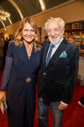 abb Christiane Zander and Dieter Hallervorden couple as guests at the theater premiere BEKENNTNISSE DES HOCHSTAPLERS FELIX KRULL at Schlosspark Theater on Saturday 14 03 2026 in Berlin Berlin Germany