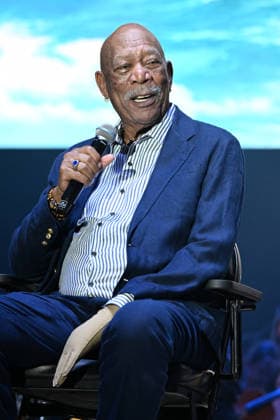 BOCA RATON - MARCH 14: Morgan Freeman s Symphonic Blues Experience performs during Beatles On The Beach at The Mizner Park Amphitheatre on March 14, 2026 in Boca Raton, Florida. Copyright: xmpi04x