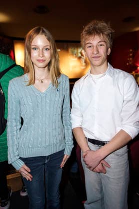 Annika Benzin and Silas John at the premiere of the movie Das geheime Stockwerk at Rio Filmpalast Munich, 15 03 2026 Foto:xN.xKolinzx xFuturexImagex stockwerk_6334