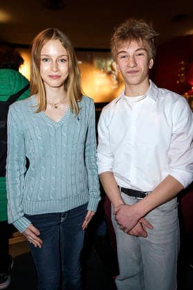 Annika Benzin and Silas John at the premiere of the movie Das geheime Stockwerk at Rio Filmpalast Munich, 15 03 2026 Foto:xN.xKolinzx xFuturexImagex stockwerk_6335