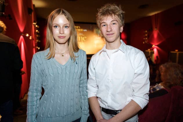 Annika Benzin and Silas John at the premiere of the movie Das geheime Stockwerk at Rio Filmpalast Munich, 15 03 2026 Foto:xN.xKolinzx xFuturexImagex stockwerk_6338