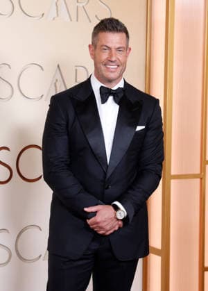 Jesse Palmer arrives on the red carpet for the 98th annual Academy Awards in the Hollywood section of Los Angeles on Sunday, March 15, 2026. Conan O Brien will host the Oscars for the second consecutive year.  LAP20260315402 JOHNxANGELILLO