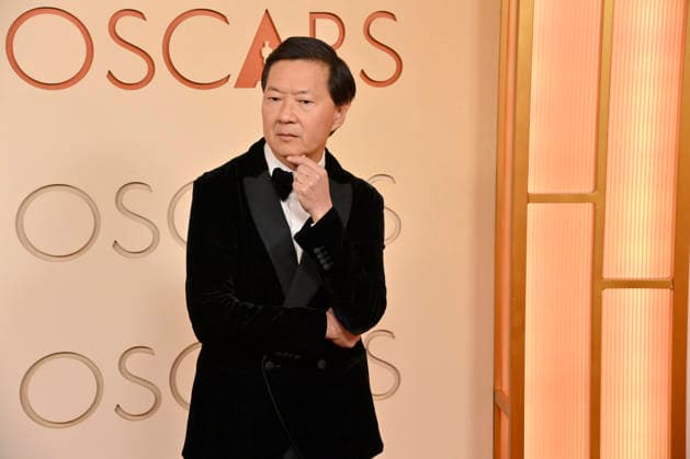 Ken Jeong arrives on the red carpet for the 98th annual Academy Awards in the Hollywood section of Los Angeles on Sunday, March 15, 2026. Conan O Brien will host the Oscars for the second consecutive year.  LAP20260315112 JIMxRUYMEN