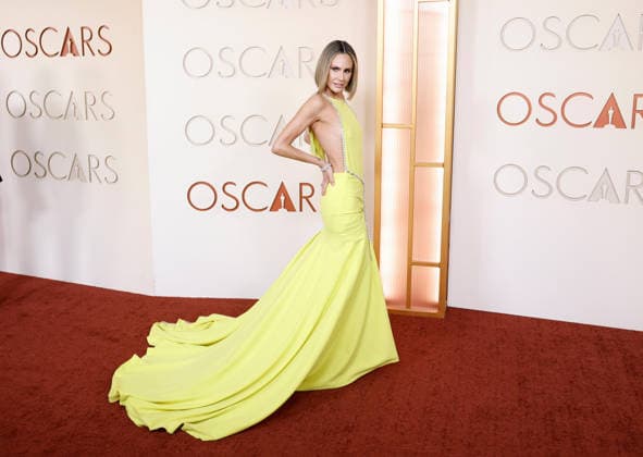 Keltie Knight arrives on the red carpet for the 98th annual Academy Awards in the Hollywood section of Los Angeles on Sunday, March 15, 2026. Conan O Brien will host the Oscars for the second consecutive year.  LAP20260315404 JOHNxANGELILLO