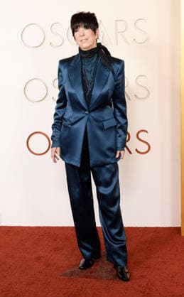 Diane Warren arrives on the red carpet for the 98th annual Academy Awards in the Hollywood section of Los Angeles on Sunday, March 15, 2026. Conan O Brien will host the Oscars for the second consecutive year.  LAP20260315411 JOHNxANGELILLO