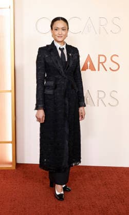 Autumn Durald Arkapaw arrives on the red carpet for the 98th annual Academy Awards in the Hollywood section of Los Angeles on Sunday, March 15, 2026. Conan O Brien will host the Oscars for the second consecutive year.  LAP20260315441 JOHNxANGELILLO