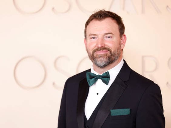 Jack Piatt arrives on the red carpet for the 98th annual Academy Awards in the Hollywood section of Los Angeles on Sunday, March 15, 2026. Conan O Brien will host the Oscars for the second consecutive year.  LAP20260315452 JOHNxANGELILLO