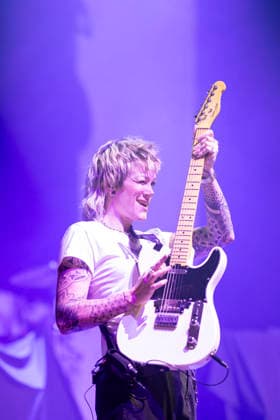 The Meffs, perform live, at o2 City Hall, Newcastle, UK, on 14 March 2026 Lily Hopkins of The Meffs, perform live, at o2 City Hall, Newcastle, UK, on 14 March 2026, Credit:David Wala Avalon England, Tyne and Wear, Newcastle upon Tyne Copyright: xDavidxWalax xAvalonx 1083262181